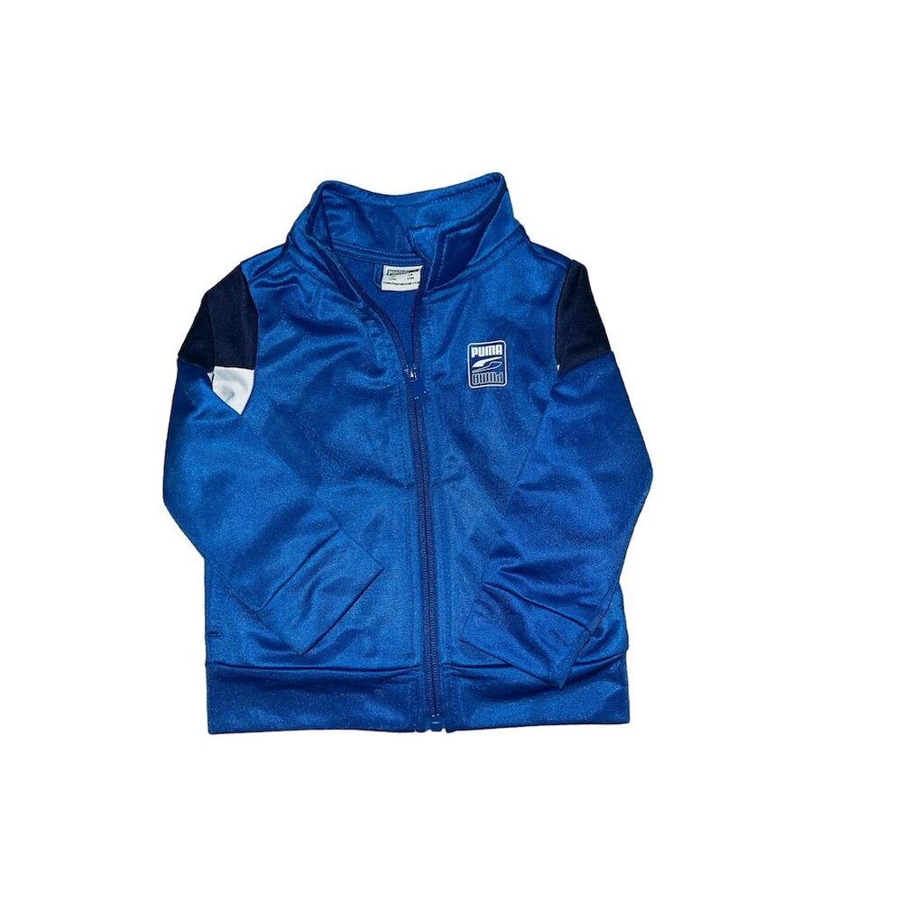 PUMA Boys' Track Jacket Bright Blue Size 12M - Picture 2 of 6